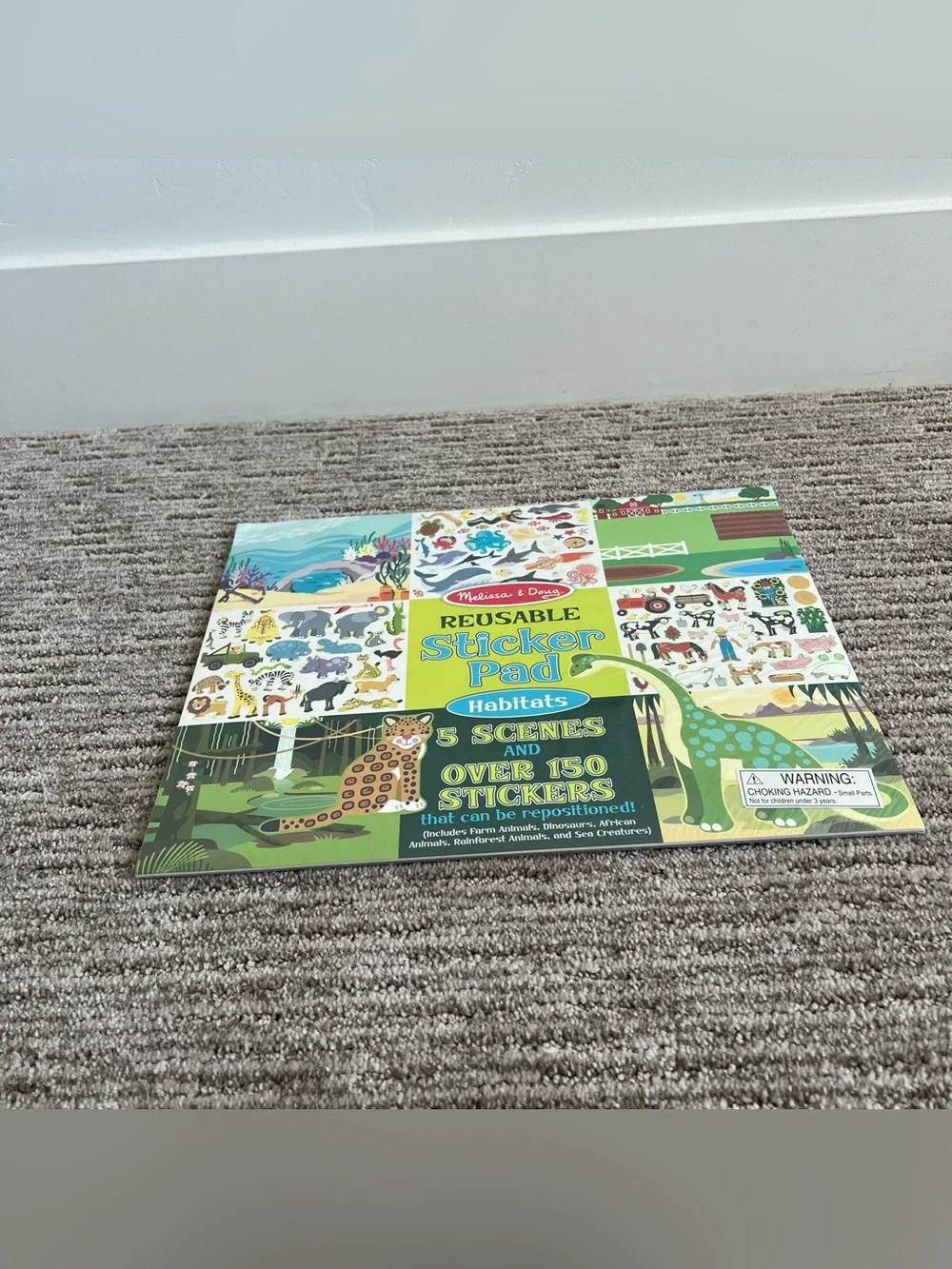 NWT Melissa & Doug Reusable Sticker Pad- Habitats